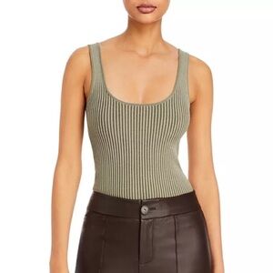 Anine Bing Josie Ribbed Tank Top